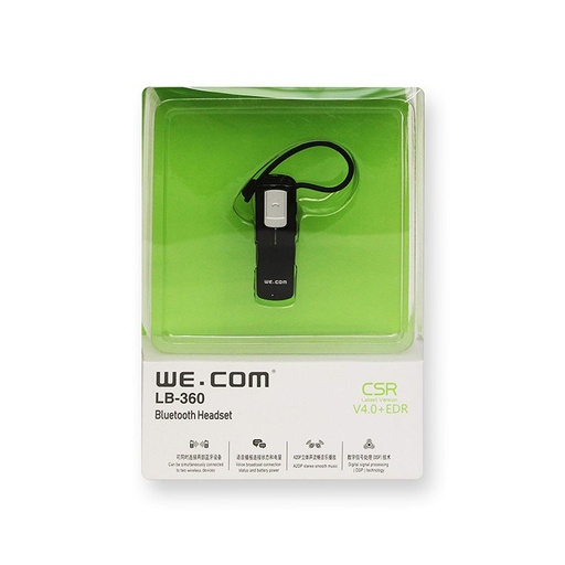 We.Com LB-360 Bluetooth Headset CSR Latest Version V4.0 + EDR