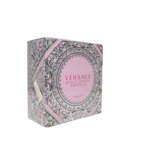 Versace Bright Crystal Absolu Travel Set ( Eau De Parfum 90 Ml + Your Gift Perfumed Body Lotion 100Ml)