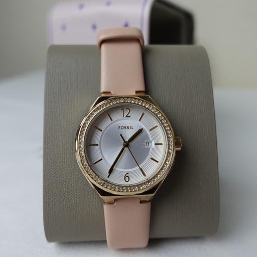 Fossil watch white and gold