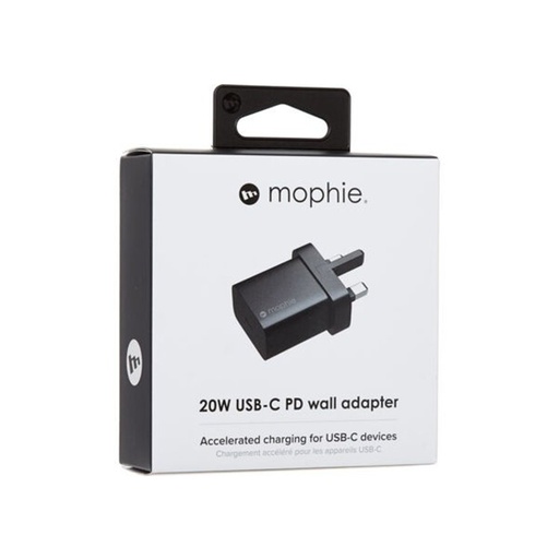 Mophie 20w USB-C PD Wall Adapter, Accelerated Charging