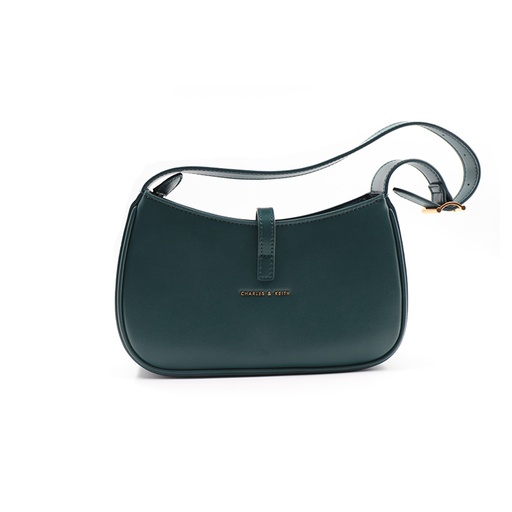 Charles and Keith 20151158 ,Cesia Metallic Accent Shoulder Bag Green