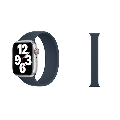 Apple Watch Strap 45 mm Storm Blue Solo Loop Size 6