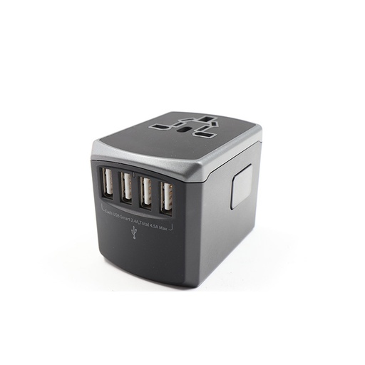 World Travel Adapter With  4 USB Model: JY-304S