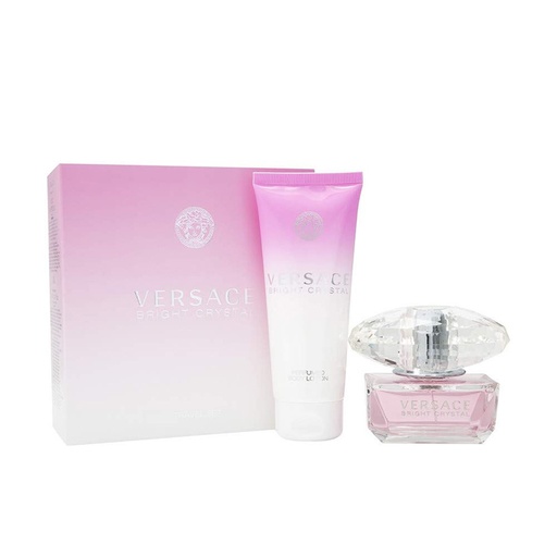 Versace Bright  Crystal Travel Set: Versace Bright Crystal- Eau De toilette 50 ml + Your Gift Perfumed Body Body Lotion  100 ml 3.4 FL.OZ