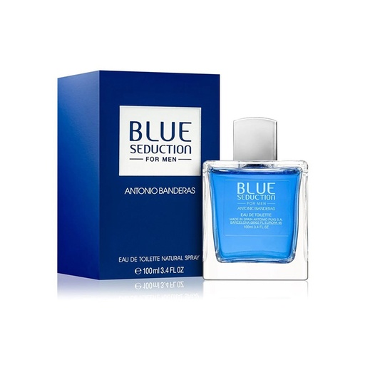 Antonio Banderas Blue Seduction Eau De Toilette Natural Spray For Men 100 ml 3.4 Fl.oz