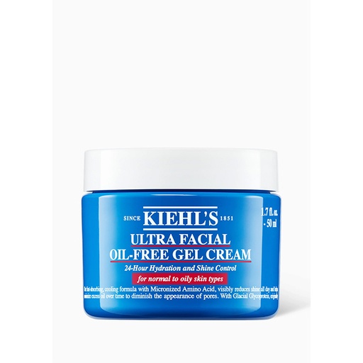 Kiehls Ultra Facial Oil-Free Gel Cream 24-Hour Hydration and Shine Control, For Normal to Oily Skin Types
