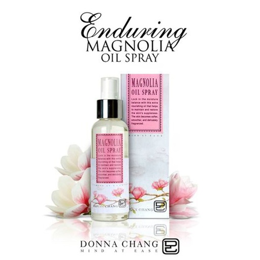 Donna Chang Magnolia Oil Spray 100 ml, Lock in Moisture Balance With This Extra Nourishing Oil That Helps To Maintain And Restore The Skins Suppleness