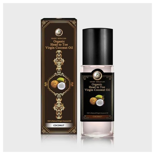8 Miracle Organic Head To Toe Virgin Coconut Oil 100 ml
