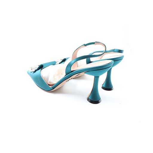 Rodo Vero Cuoio EU: 40, Made In Italy Green Heels