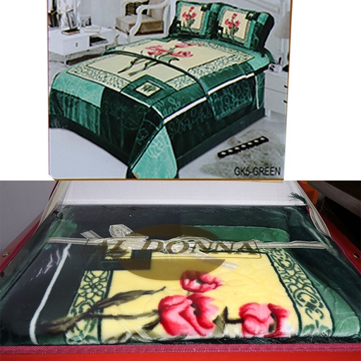 Al donna  Diana Luxury 3Pic bed Cover Set, Super Soft Blanket