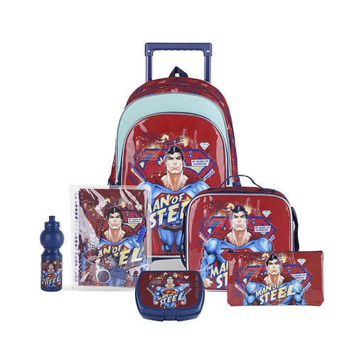The Man Of Steel 6 in 1 School Set, Ages 3+,