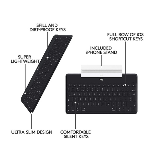 Logitech Keys-To-Go, Ultra Slim Keyboard Bluetooth
