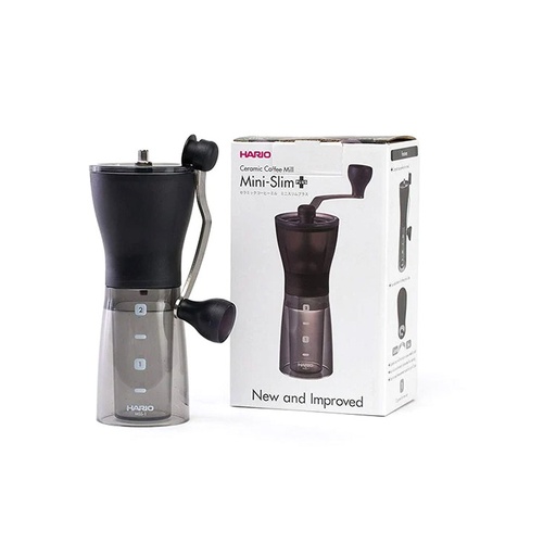 Hario Ceramic Coffee Mill Mini-Slim MSS-1, New And Improved
