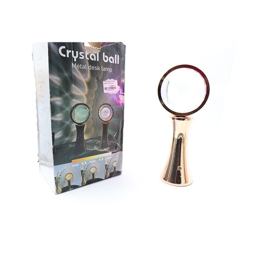 Crystal Ball Metal Desk Lamp ** Damaged Box **