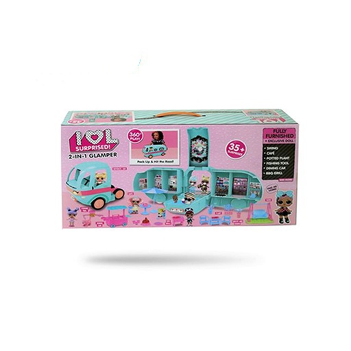 Lol Surprised 2-In-1 Glamper Fully furnished + exclusive doll