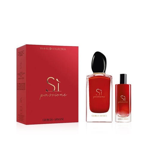 Giorgio Armani Si Passione -  Travel Collection: Eau De Parfum 100 ml 3.4 Fl.OZ + Eau De Parfum 15 ml 0.5 FL.OZ