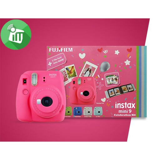 Instax Mini 9 Celebration , 3 Film Pack+ instax Album