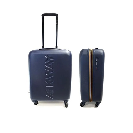 K-Way 8 AKK1GO1 Travelling Medium Luggage Blue, **No KEYS**