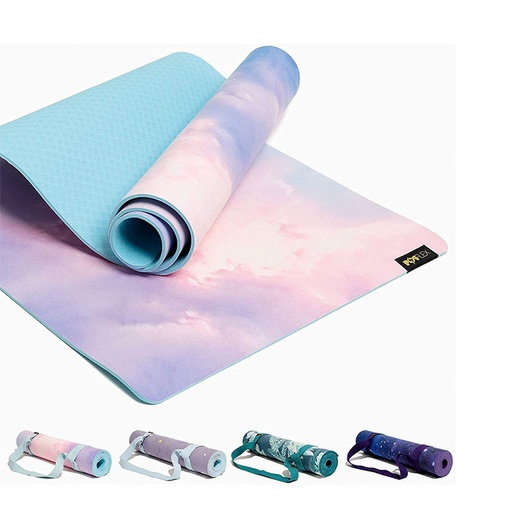Vegan Suede Yoga Mat  72 IN X 24 IN X 6 MM
