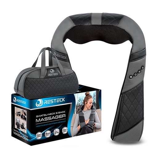 Resteck Massagers For neck And Back With Heat, Deep tissue 3d + Including  Pouch ** NO BOX **