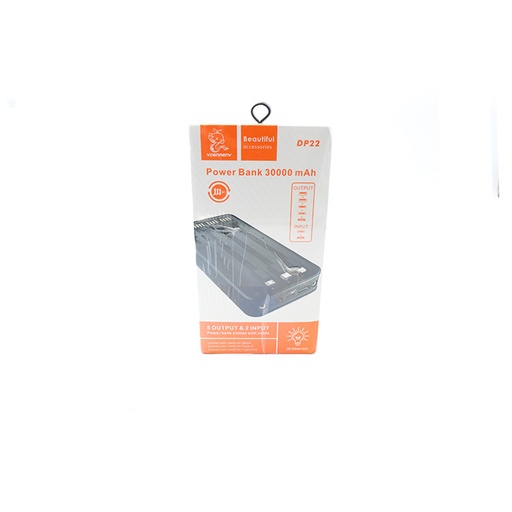 Venmenv Beautiful Accessories Dp22 Power Bank 30000 mAh