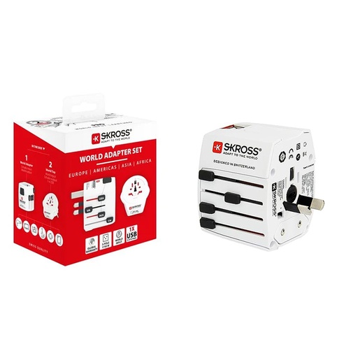 Skross Adapt to the World , 1X USB, World Wide input,