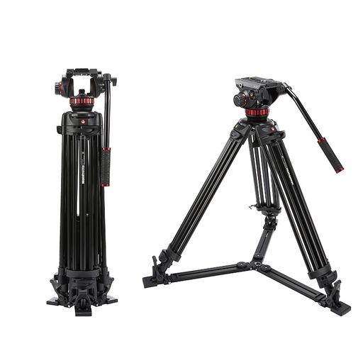 Manfrotto MVH502A, 546GB-1 Professional Fluid Video System With Aluminum Tripod