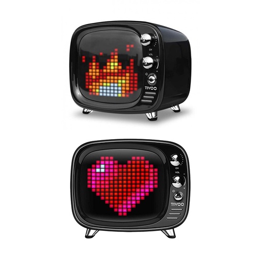 Divoom Tivoo lifestyle black Bluetooth Speaker Pixel Art