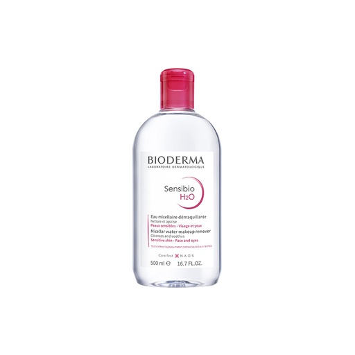 Bioderma Laboratoire Dermatologique Sensibio H2O, Micellar Water Makeup Remover 500 ml 16.7 Fl.OZ