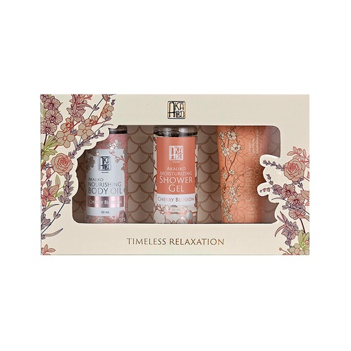 Akihiko Travel-Size Cherry Blossom Body Moisturizer Set