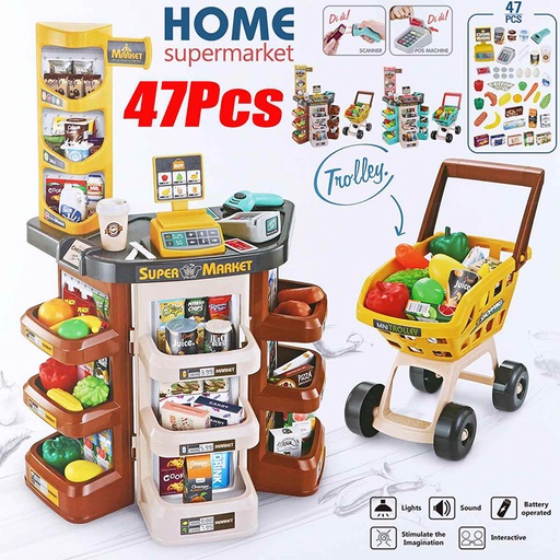 Home Supermarket Trolley 47 PCS