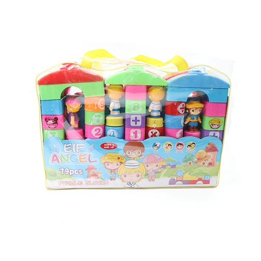 Eif Angel 79 pcs Puzzle Blocks - Comply With Toy Safety Standards