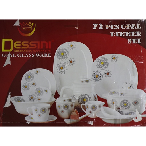 Dessini Opal Glass Ward 72 pcs - Modern House