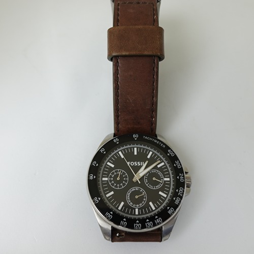 Fossil Neale Multifunction Brown leather Watch