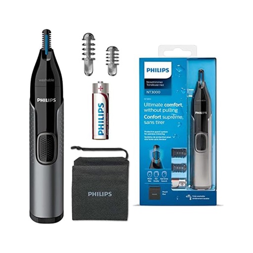 Philips NT3000 Nosetrimmer, Ultimate Comfort Without pulling , Protective Gard System