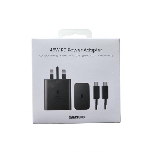 Samsung 45W PD Power Adapter Compact USB-C to C Cable A 1.8M