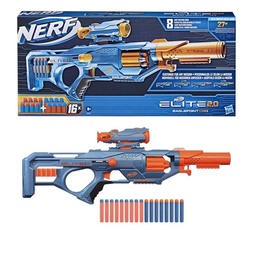 Nerf Elite 2.0 Eaglepoint RD-8, 8Dart Rotating Drum  up to 27 M