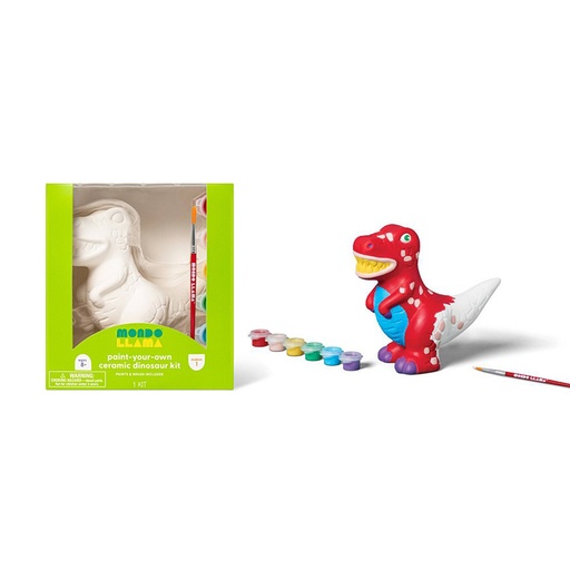 Momo Laama Paint Your Own Ceramic dinosaur Kit,