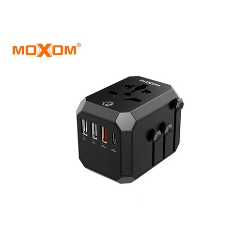 MoXom 4 in 1 Built-In Safety Shutters 2 USB (1x18W)+ Type-c PD20W