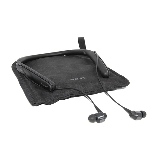 Sony WI-1000X Wireless Noise Cancelling Black In-ear Headphones + Pouch