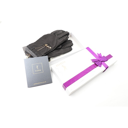 Yiseven Leather Gloves YDGW004 Black - Women  8.0