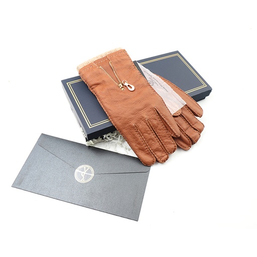 Yiseven Leather Gloves YDGW004 Camel - Women 8.0