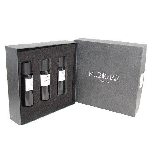 MubkHar, 3 Hair Mist 30 ml x3, Musk+ Leather+Rose Fragrances