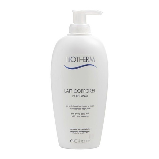 Biotherm Body Milk Original 400ml, Anti-Drying Body Milk+ 48H Hydration + Suitable For Sensitive Skin