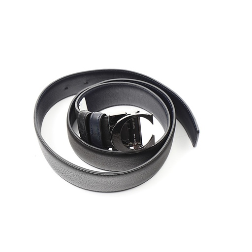 C Solid Brass Black Made In Italy Belt