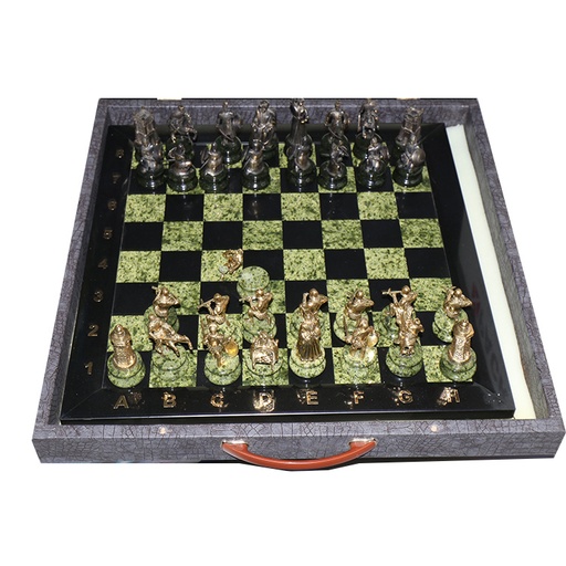 Big Luxury Chess With Precious Stone , Expensive & Heavy