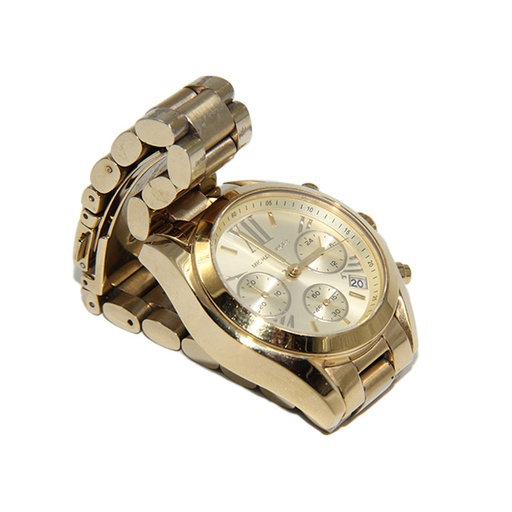 Michael Kors, MK5798, All Stainless Steel + 10ATM , With a Beautiful Full Golden Color Face and Stripe