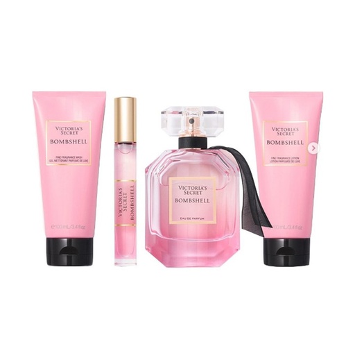 Victorias Secret Bombshell Eau De Parfum, Eau De Parfum Rollerball 100 ml/3.4 fl.oz + Fine Fragrance Wash 100 mL/3.4 fl.oz + Fine Fragrance 100 mL/3.4 Fl.oz