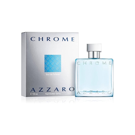 Azzaro Chrome Eau De Toilette 50 ml 1.7 Fl.oZ  ** Box Is Not Sealed -- Good For Direct Use , Bad For gifts **