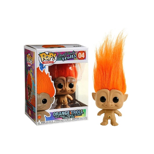 Pop Trools  04 Orange Troll Vinyl Figure